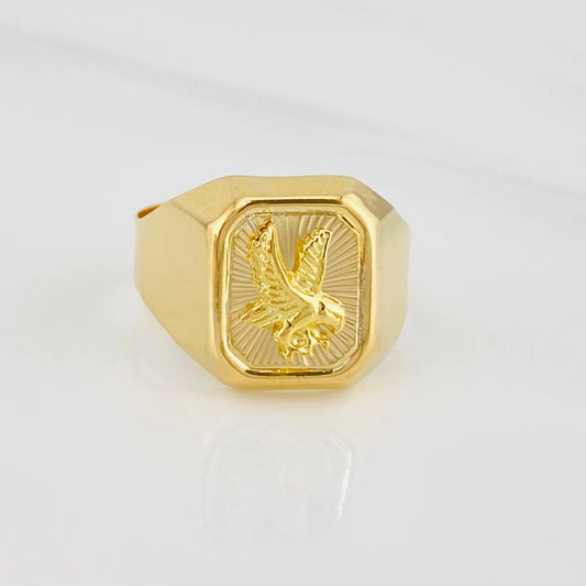 Anillo Aguila 3.9g / T10 3/4 Oro Amarillo 18K