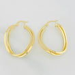Hoop Earrings Double Hoop 3.15g / 1 1/2 in 18K Yellow Gold