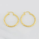 Hoop Earrings Megan 1.95g / 1 in Yellow Gold 18K