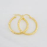 Hoop Earrings Megan 1.95g / 1 in Yellow Gold 18K