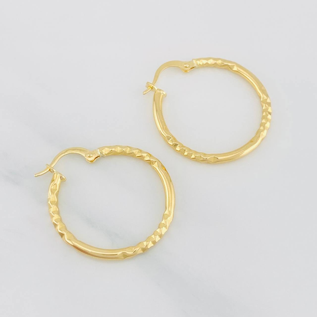 Hoop Earrings Megan 1.95g / 1 in Yellow Gold 18K