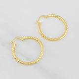 Hoop Earrings Megan 1.95g / 1 in Yellow Gold 18K