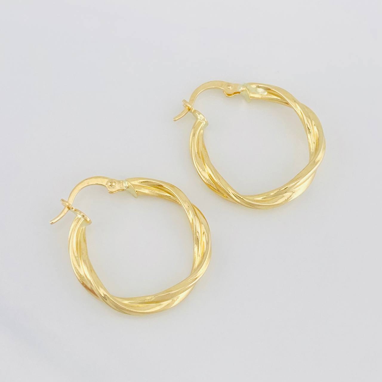 Hoop Earrings Kris 2.35g / 1 in Yellow Gold 18K