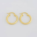 Hoop Earrings Zion 1.45g / 3/4 in Yellow Gold 18K