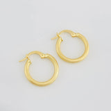 Hoop Earrings Zion 1.45g / 3/4 in Yellow Gold 18K