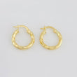 Hoop Earrings Kari 1.15g / 3/4 in Yellow Gold 18K