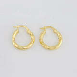 Hoop Earrings Kari 1.15g / 3/4 in Yellow Gold 18K