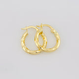 Hoop Earrings Kari 1.15g / 3/4 in Yellow Gold 18K