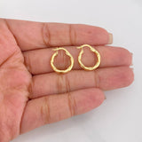 Hoop Earrings Kari 1.15g / 3/4 in Yellow Gold 18K