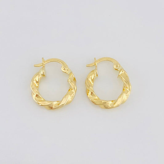 Hoop Earrings Derek 1.55g / 3/4 in 18K Yellow Gold