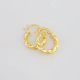 Hoop Earrings Derek 1.55g / 3/4 in 18K Yellow Gold