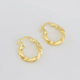 Hoop Earrings Derek 1.55g / 3/4 in 18K Yellow Gold