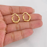 Hoop Earrings Derek 1.55g / 3/4 in 18K Yellow Gold