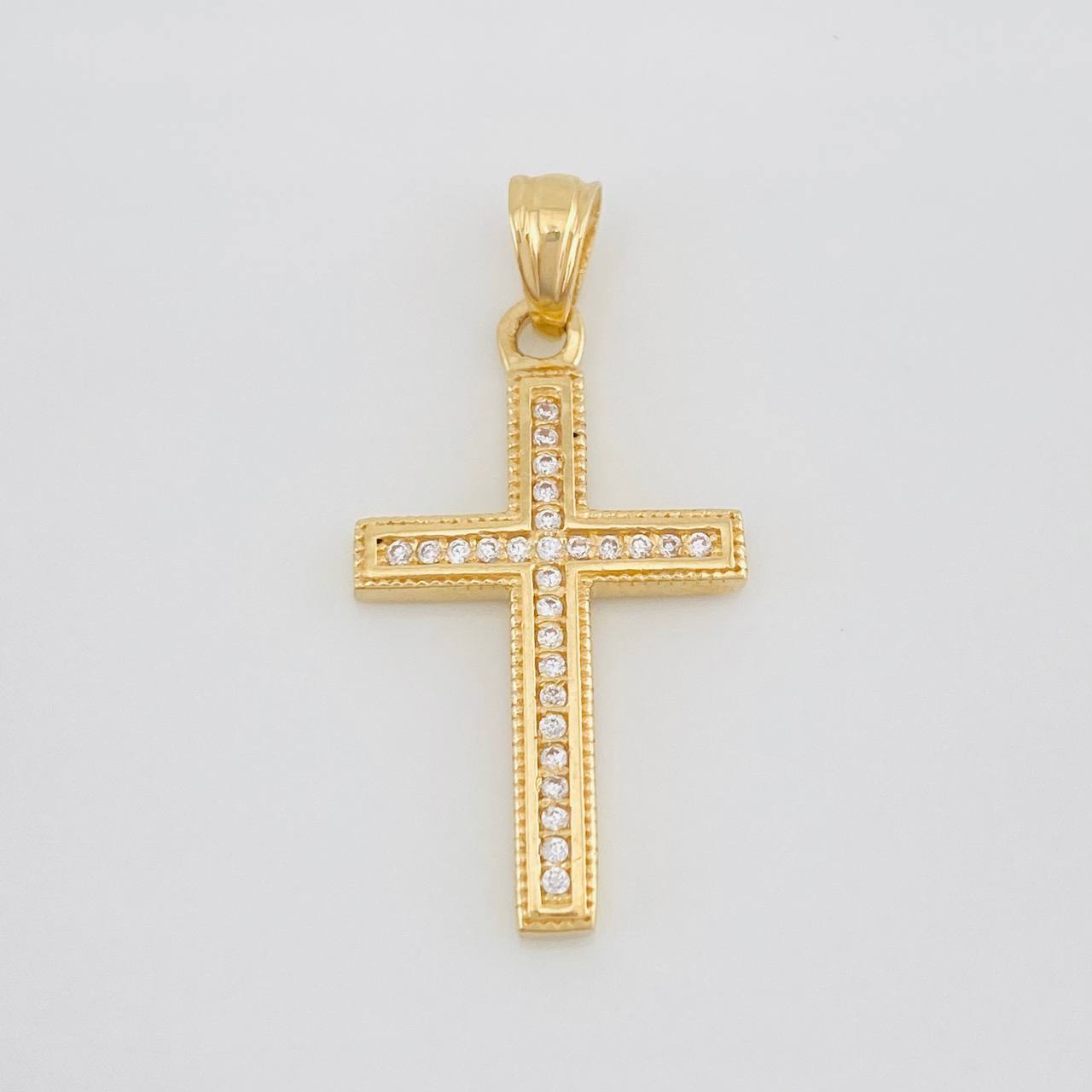 Pendant Cross 2.2g / 1 1/4 in Yellow Gold 18K