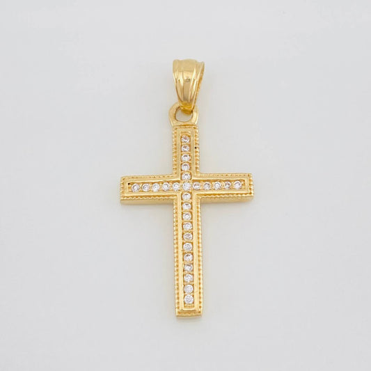 Dije Cruz 2.2g / 1 1/4 in Oro Amarillo 18K