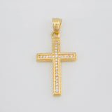 Pendant Cross 2.2g / 1 1/4 in Yellow Gold 18K