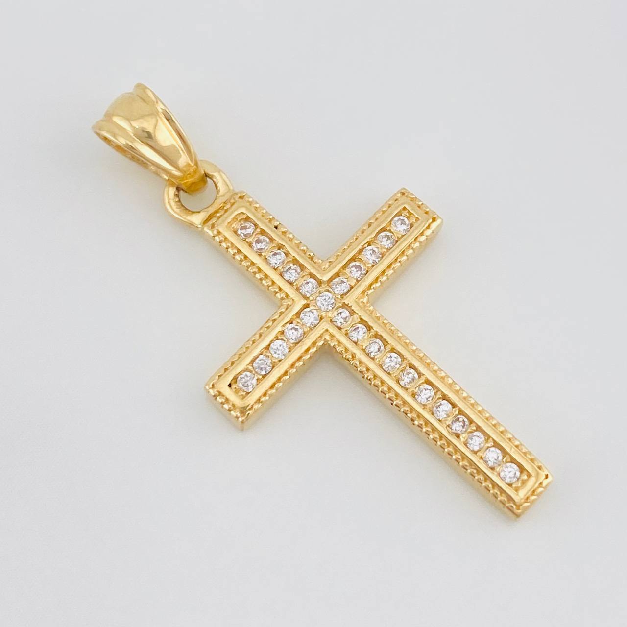 Pendant Cross 2.2g / 1 1/4 in Yellow Gold 18K