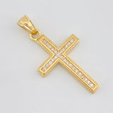 Pendant Cross 2.2g / 1 1/4 in Yellow Gold 18K