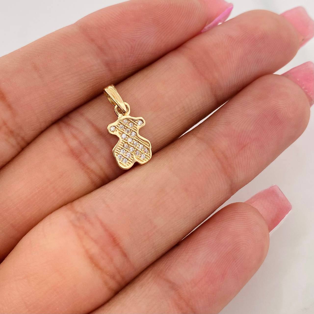 Pendant Bear Ts 0.85g / 3/4 in Yellow Gold 18K