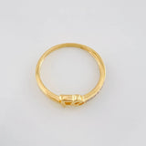 Faith Ring 1.7g / Size 6 1/4 Two-Tone Yellow White Gold 18K