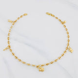 Tobillera GC Dijes 4.4g / 10 1/2 in / 3.3mm Oro Amarillo 18K
