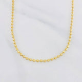 Cadena Militar Media Luna 10.7g / 20 in / 3mm Oro Amarillo 18K