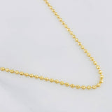 Cadena Militar Media Luna 11.3g / 20 in / 3mm Oro Amarillo 18K