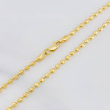 Cadena Militar Media Luna 11.3g / 20 in / 3mm Oro Amarillo 18K