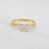 Solitaire Churumbela Ring 1.75g / T5 3/4 Yellow Gold 18K