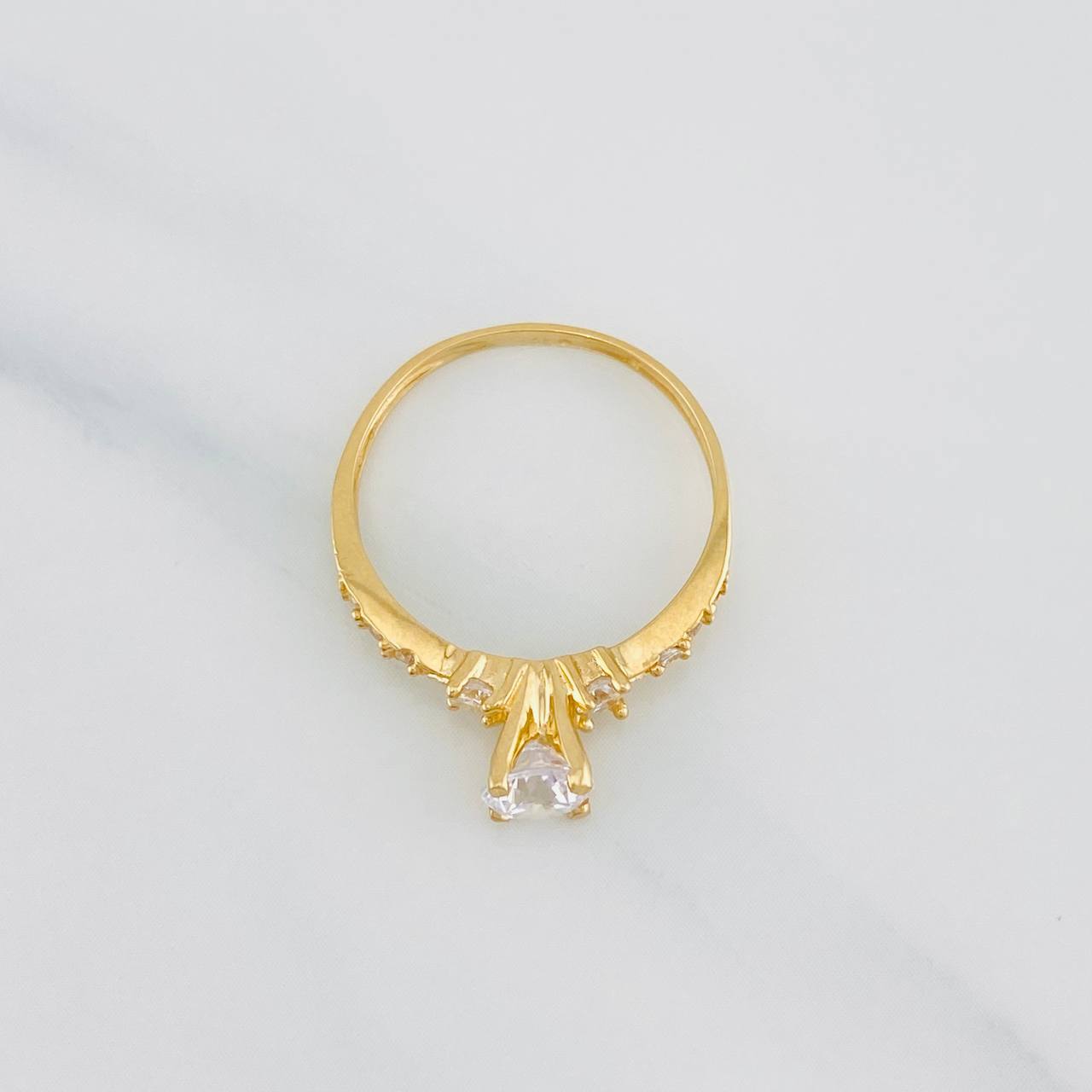 Solitaire Churumbela Ring 1.75g / T5 3/4 Yellow Gold 18K