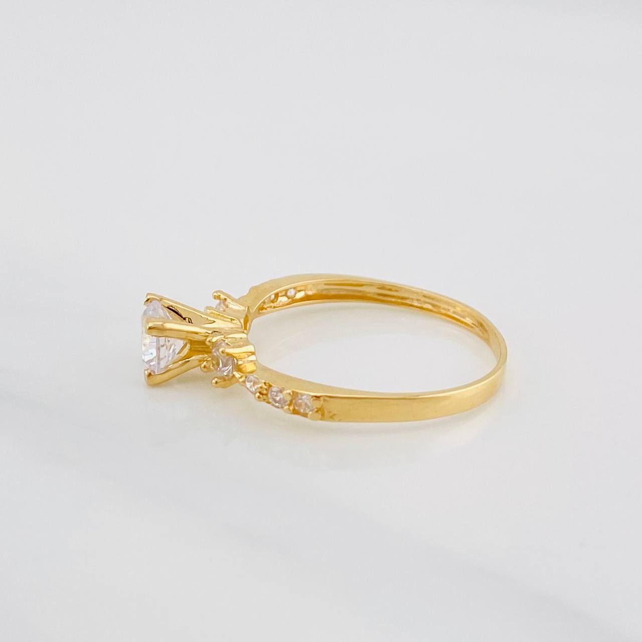 Solitaire Churumbela Ring 1.75g / T5 3/4 Yellow Gold 18K