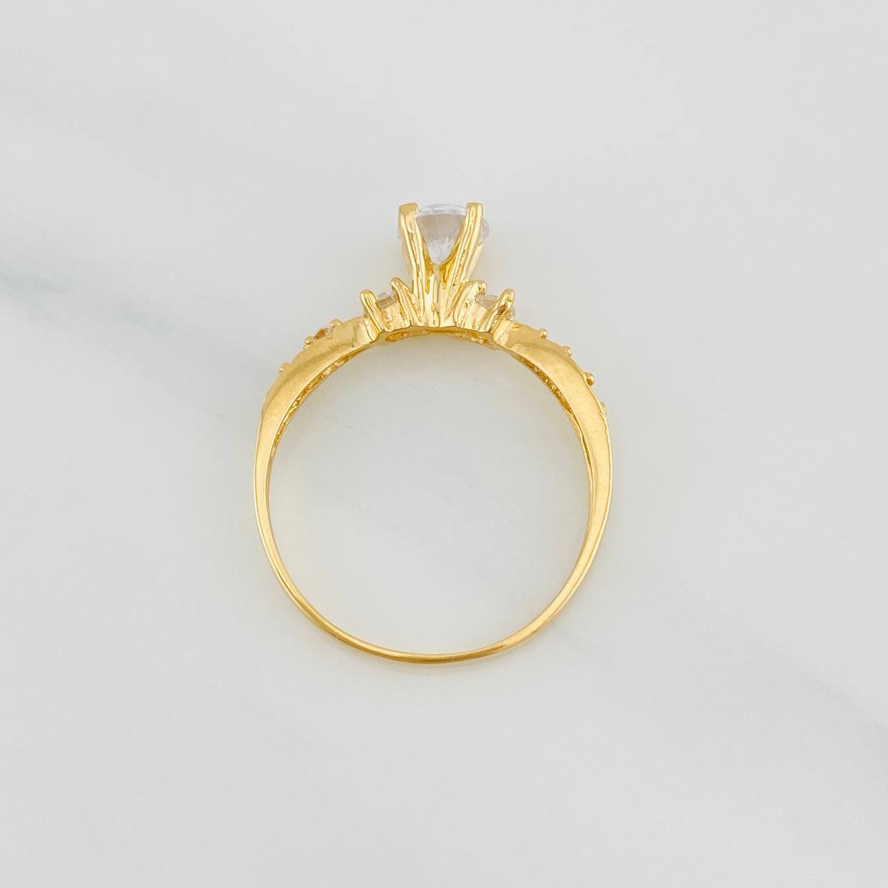 Solitaire Churumbela Ring 1.75g / T5 3/4 Yellow Gold 18K