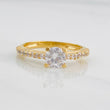 Solitaire Churumbela Ring 2.5g / Size 6 3/4 Yellow Gold 18K