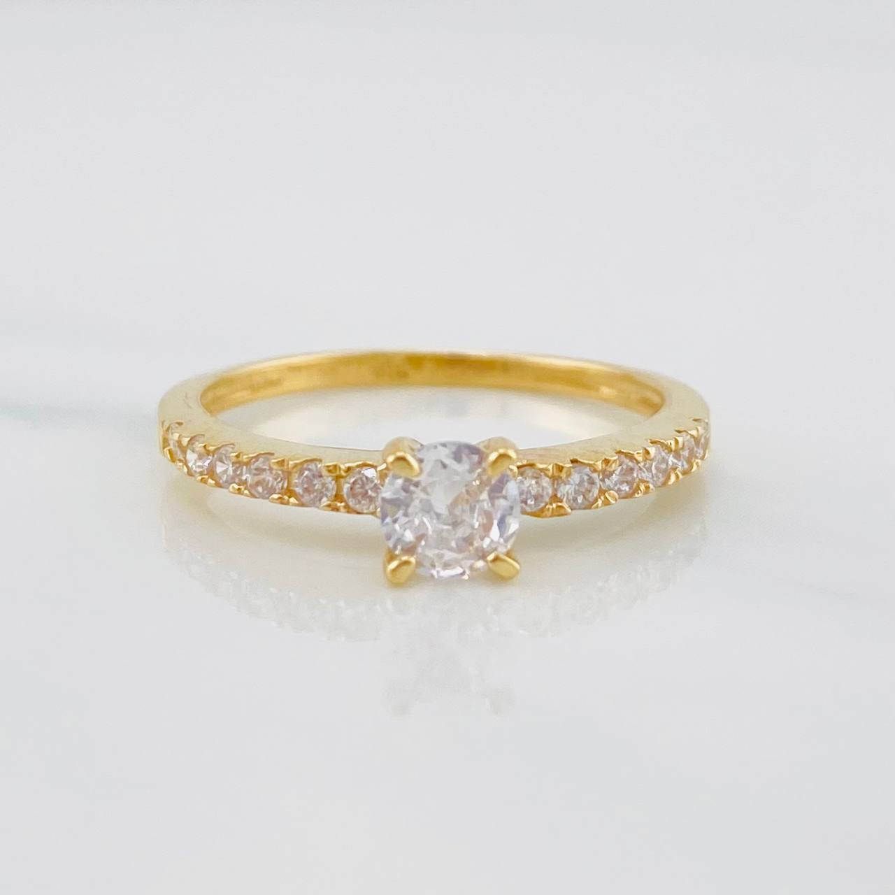 Solitaire Churumbela Ring 2g / T6 1/4 Yellow Gold 18K