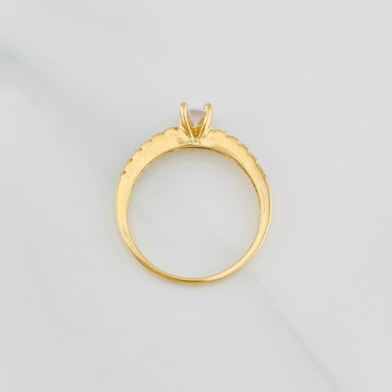 Solitaire Churumbela Ring 2g / T6 1/4 Yellow Gold 18K