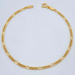 Figaro Bracelet 1.3gr / 7 1/2 in / 2.85mm 18K Gold +1 +
