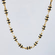 Cadena Rustica Barril Cauchos Negros 13.85gr / 24 1/2 in / 4.3mm Oro Amarillo 18K