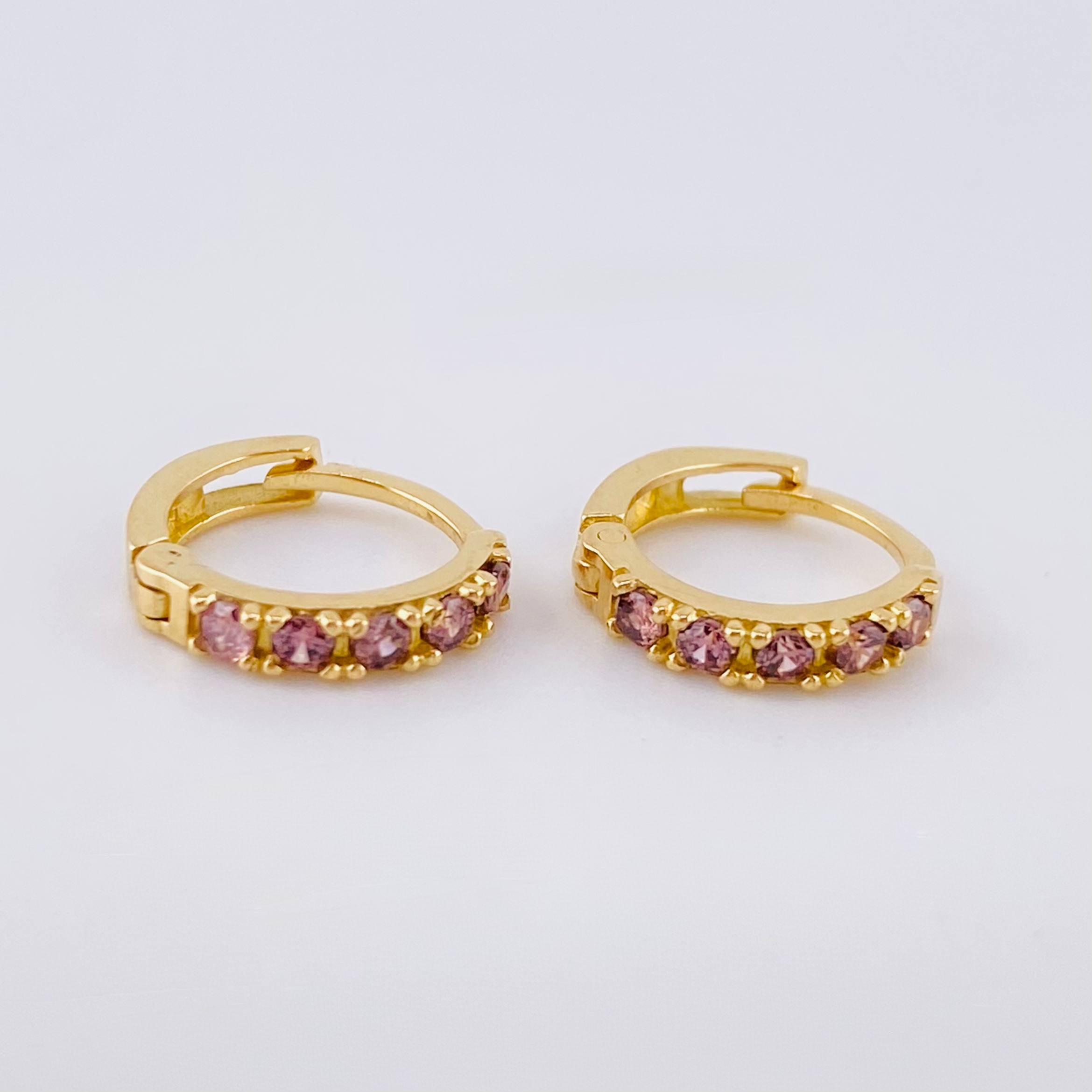 Candongas Carril Espaciado 1.5gr / 1/2 in / Oro Amarillo 18K