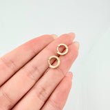Carril Punteado 1.4gr / 1/2 in / Oro Amarillo 18K *