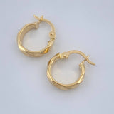 Candongas Nia 1.2gr / 1/2 in / Oro Amarillo 18K %