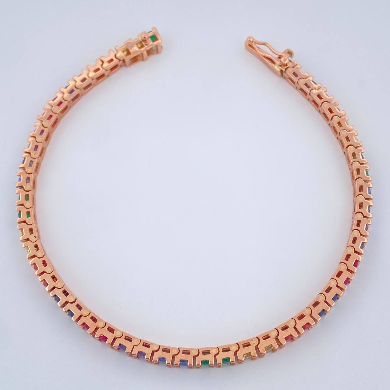 Pulso Tennis 13.8gr / 7 in / 3.22mm Oro Rosa 18K $