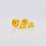 Stud Earrings Rainbow 0.75g / in / 3.8mm 18K Yellow Gold