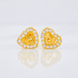 Topos Corazones 0.85g / in / 6.5mm Oro Amarillo 18K