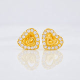 Topos Corazones 0.85g / in / 6.5mm Oro Amarillo 18K