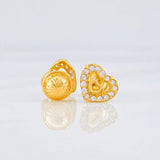 Topos Corazones 0.85g / in / 6.5mm Oro Amarillo 18K