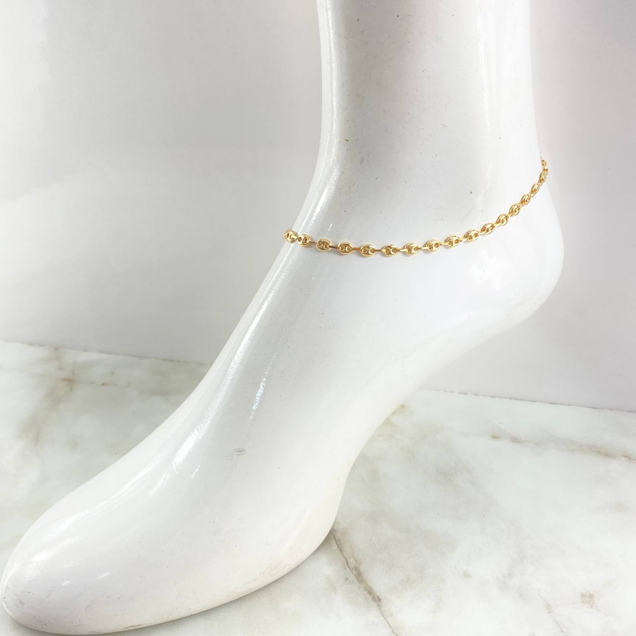 Tobillera GC 4.4gr / 27cm / 4.5mm Oro Amarillo 18K ©