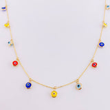 Classic Link Chain Turkish Eye 2.85g / 18 in / 0.9mm Yellow Gold 18K