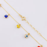 Classic Link Chain Turkish Eye 2.85g / 18 in / 0.9mm Yellow Gold 18K