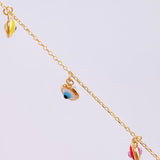 Classic Link Chain Turkish Eye 2.85g / 18 in / 0.9mm Yellow Gold 18K