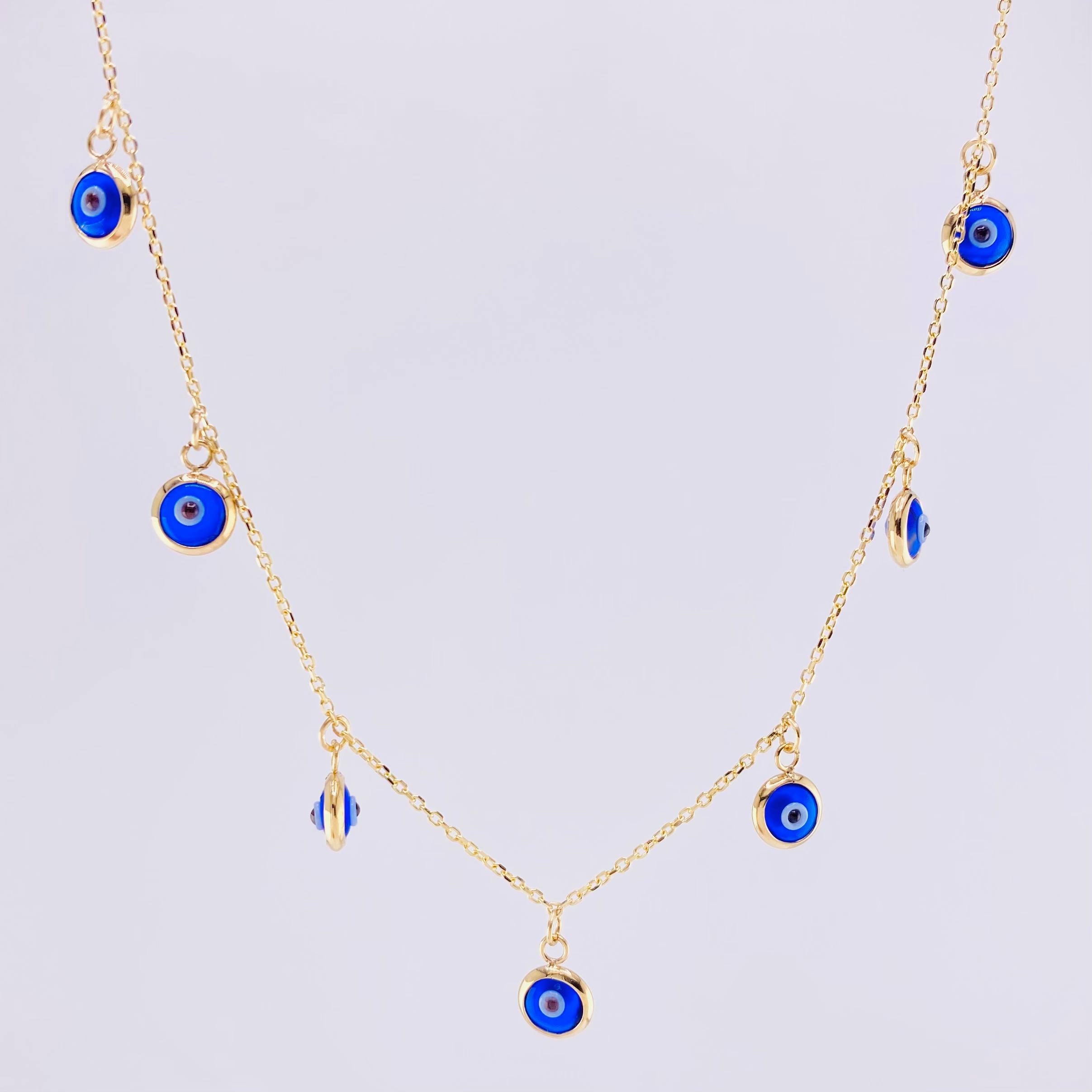 Classic Link Chain Turkish Eye 2.9g / 18 in / 0.9mm Yellow Gold 18K